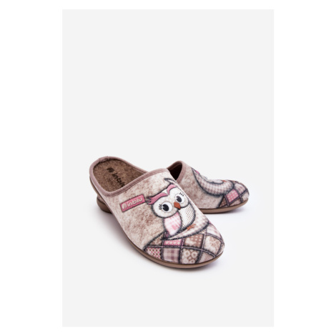 Owl Inblu Home Shoes Beige