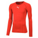 Puma LIGA BASELAYER TEE LS Pánske funkčné tričko, červená, veľkosť