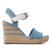 Tommy Hilfiger Espadrilky Wedge Sandal FW0FW07079 Modrá