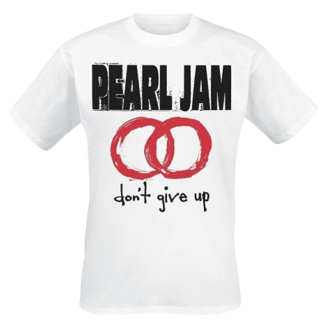 Pearl Jam Tričko Don't Give Up White