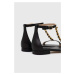 Kožené sandále Lauren Ralph Lauren 802891389005 dámske, čierna farba, 802891389005