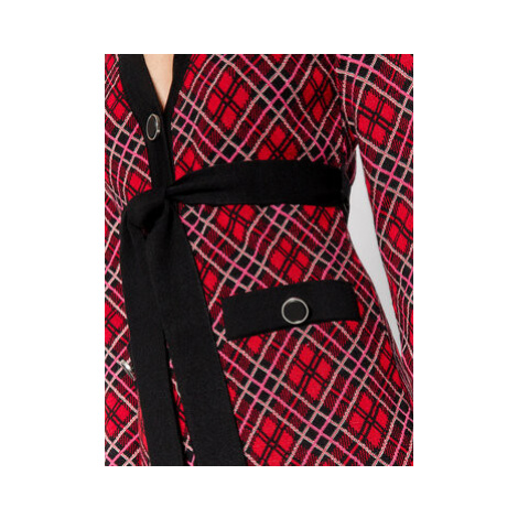 Pinko Úpletové šaty Albama 1G166D Y7CN Červená Slim Fit