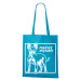 Plátená nákupná taška s potlačou plemena Pražský krysárik - darček pre milovníkov psov