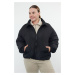 Trendyol Curve Black Regular Fit Puffer Quilted Jacket