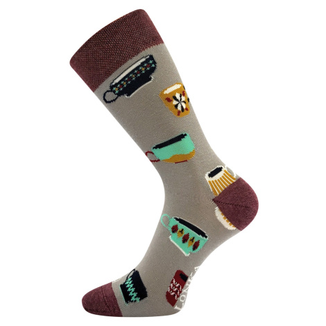 Lonka Woodoo Sólo Unisex trendy ponožky BM000002828600101372 vzor 19 / hrnčeky