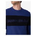 Čierno-modrý pánsky vlnený sveter Calvin Klein Jeans