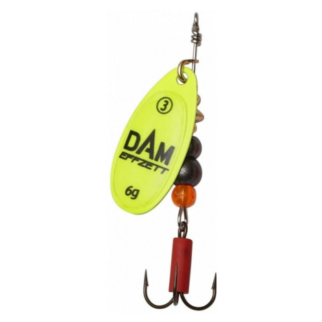 Dam blyskač effzett fluo spinner yellow - veľkosť 6 20 g