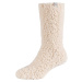 BÉŽOVO-SMOTANOVÉ DÁMSKE TEPLÉ PONOŽKY SKECHERS 2PPK WM COZY FUZZY SOCKS SK41112-1221