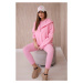 3-in-1 sweatshirt, top and leggings set, light pink