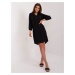 Black viscose dress SUBLEVEL for everyday wear