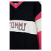 Detská mikina Tommy Hilfiger tmavomodrá farba, s nášivkou