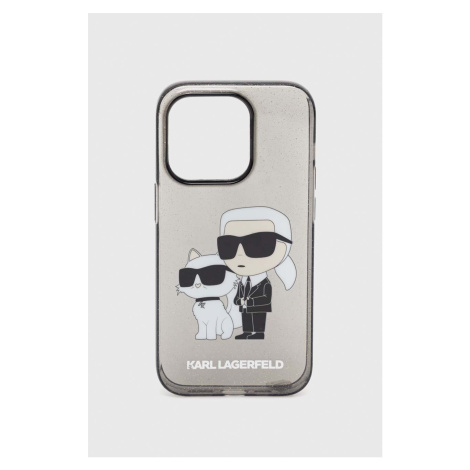 Puzdro na mobil Karl Lagerfeld iPhone 14 Pro 6,7" čierna farba