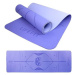 LIFEFIT YOGA MAT LOTOS DUO, 183 × 58 × 0,6 cm, modrá