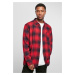 Oversized Plaid Grunge Shirt Black/Red