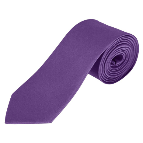 SOĽS Garner Saténová kravata SL02932 Dark purple