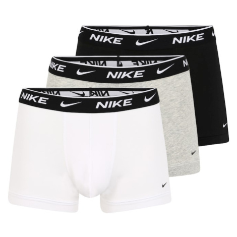 NIKE Boxerky 'Everyday'  sivá melírovaná / čierna / biela