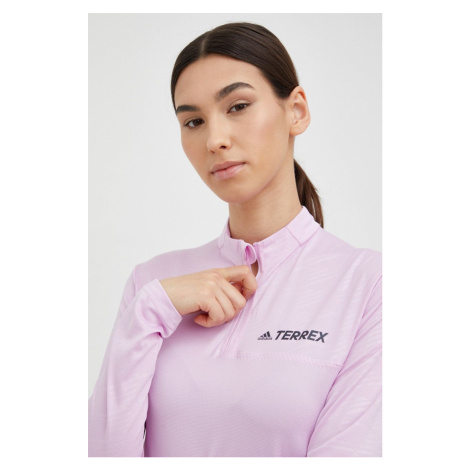 Športové tričko s dlhým rukávom adidas TERREX Multi dámske, ružová farba,