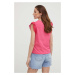 Bavlnené tričko Answear Lab ružová farba