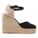 Castañer Espadrilky Carol/8ED/001 020975-100 Čierna