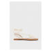 Kožené sandále AllSaints dámske, biela farba, Donna