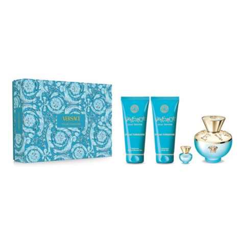 Versace Dylan Turquoise kazeta, EdT 100 ml + telový gél 100 ml + SG 100 ml + miniatúra 5 ml