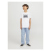 Jack&Jones Junior Tričko Steel 12249633 Biela Standard Fit