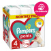 PAMPERS Active Baby-Dry Pants Nohavičky plienkové jednorazové 4 (9-15 kg) - MESAČNÁ ZÁSOBA
