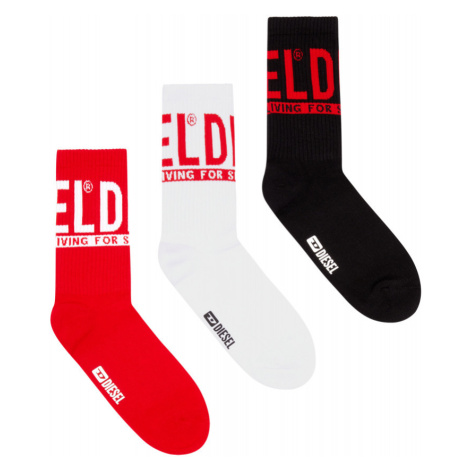 Ponožky Diesel Skm-Ray-Threepack Socks Rôznofarebná