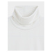Biele dámske rebrované tričko s rolákom Levi's® Oriel