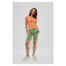 Cotton Shorts with Belt - Green