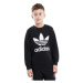 Juniorská mikina ADIDAS ORIGINALS TREFOIL CREW-ED7797-black white