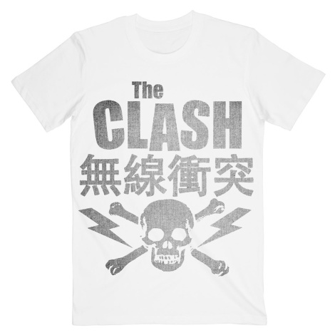 The Clash tričko Skull & Crossbones Biela