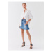 Versace Jeans Couture Mini sukňa 74HAE85B Modrá Regular Fit