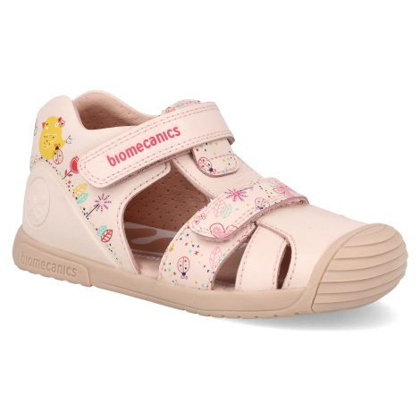 Barefoot detské sadnály Biomecanics - Sauvage Cotton ružové