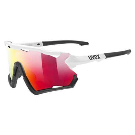 UVEX Sportstyle 228 White/Black/Red Mirrored Cyklistické okuliare