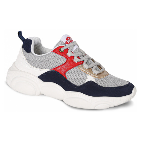 Lee Cooper biele tenisky Tricolor with Gold