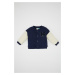 DEFACTO Baby Boy Disney Mickey & Minnie College Collar Snap Closure Seasonal Bomber Cardigan