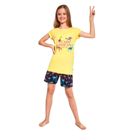 Dievčenské pyžamo 788/93 Caribbean - CORNETTE Žlutá