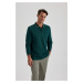 DEFACTO Regular Fit Polo Neck Pique Basic Sweatshirt