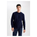 DEFACTO Standard Fit Crew Neck Knitwear Sweater