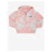 Levi&#39;s White-pink Girly Batik Zippered Sweatshirt with Hood Levi&#39;s® - Girls