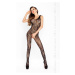 Passion BS020 black - Bodystocking Farba: Čierna