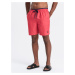 Ombre Men's two-tone ribbed swim shorts - coral