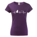 Dámské tričko Maltézák tep - skvelý darček na narodeniny pre majiteľov psov