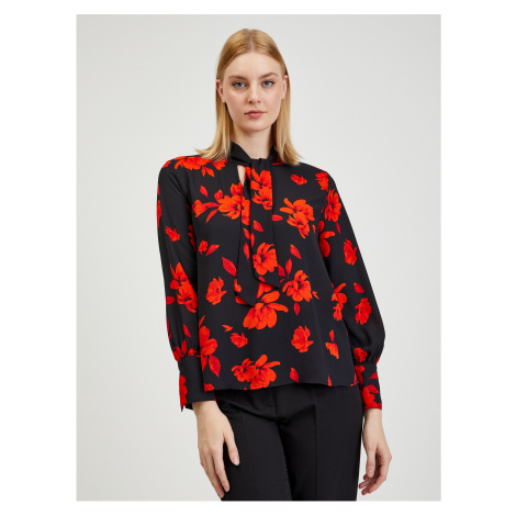 Red-black women's floral blouse ORSAY - Ladies