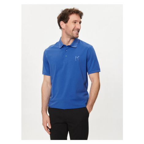 KARL LAGERFELD Polokošeľa 745890 542221 Modrá Regular Fit