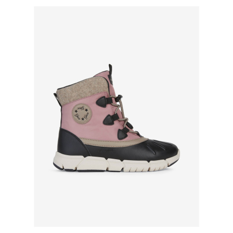 Pink Girls' Ankle Snow Boots Geox Flexyper - Girls