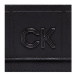 Calvin Klein Kabelka Re-Lock Dbl Xbody W/Flap Quilt K60K609686 Čierna