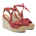 Manebi Espadrilky Hamptons Wedge Espadrilles With Knot W 1.5 WS Bordová