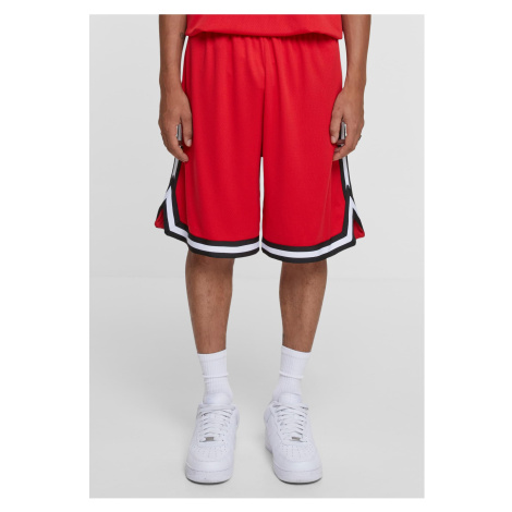 Men's Stripes Mesh Shorts - Red Urban Classics